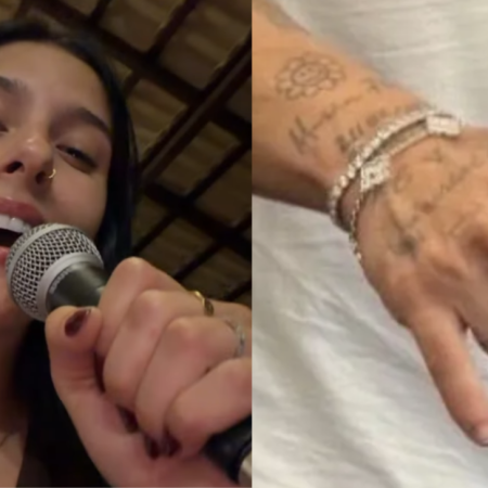 Anel de compromisso? Ana Castela e Zé Felipe aparecem usando acessório misterioso