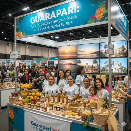 Guarapari brilha na Feira dos Municípios ES 2025: vitrine de turismo, cultura e sustentabilidade